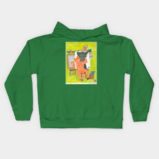 Mean Cat Selfie Kids Hoodie